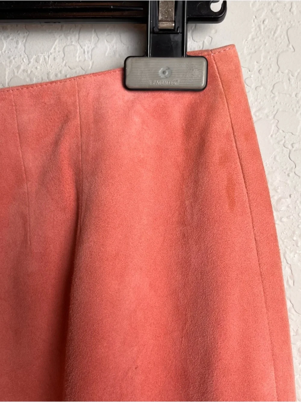 Chanel Vintage 1999 Salmon Pink Suede Goat Skin Pants FR 40 Rare